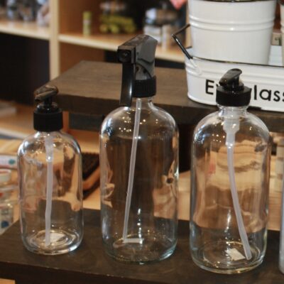 Glass Bottle with Pump