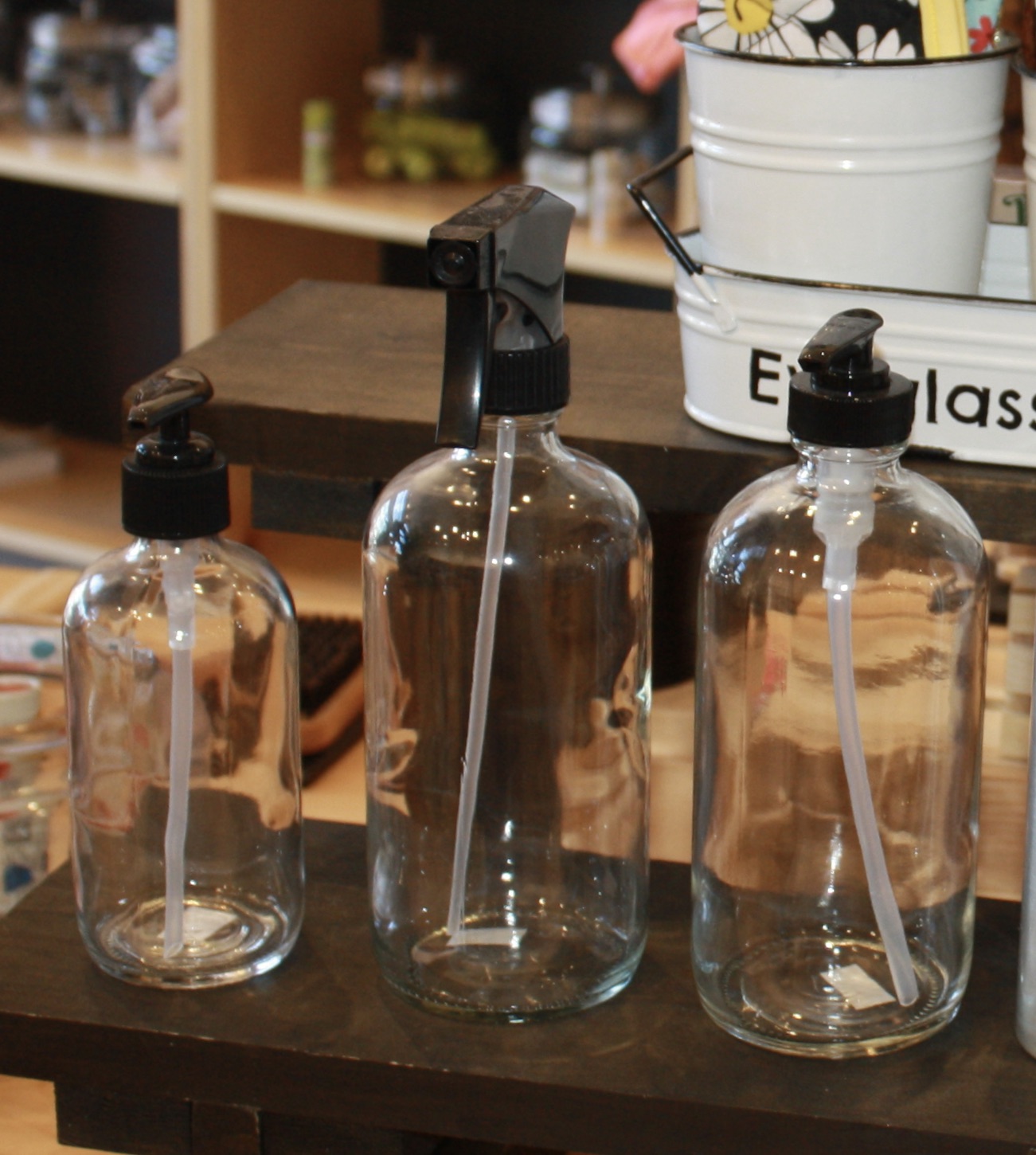 Glass Bottle with Pump