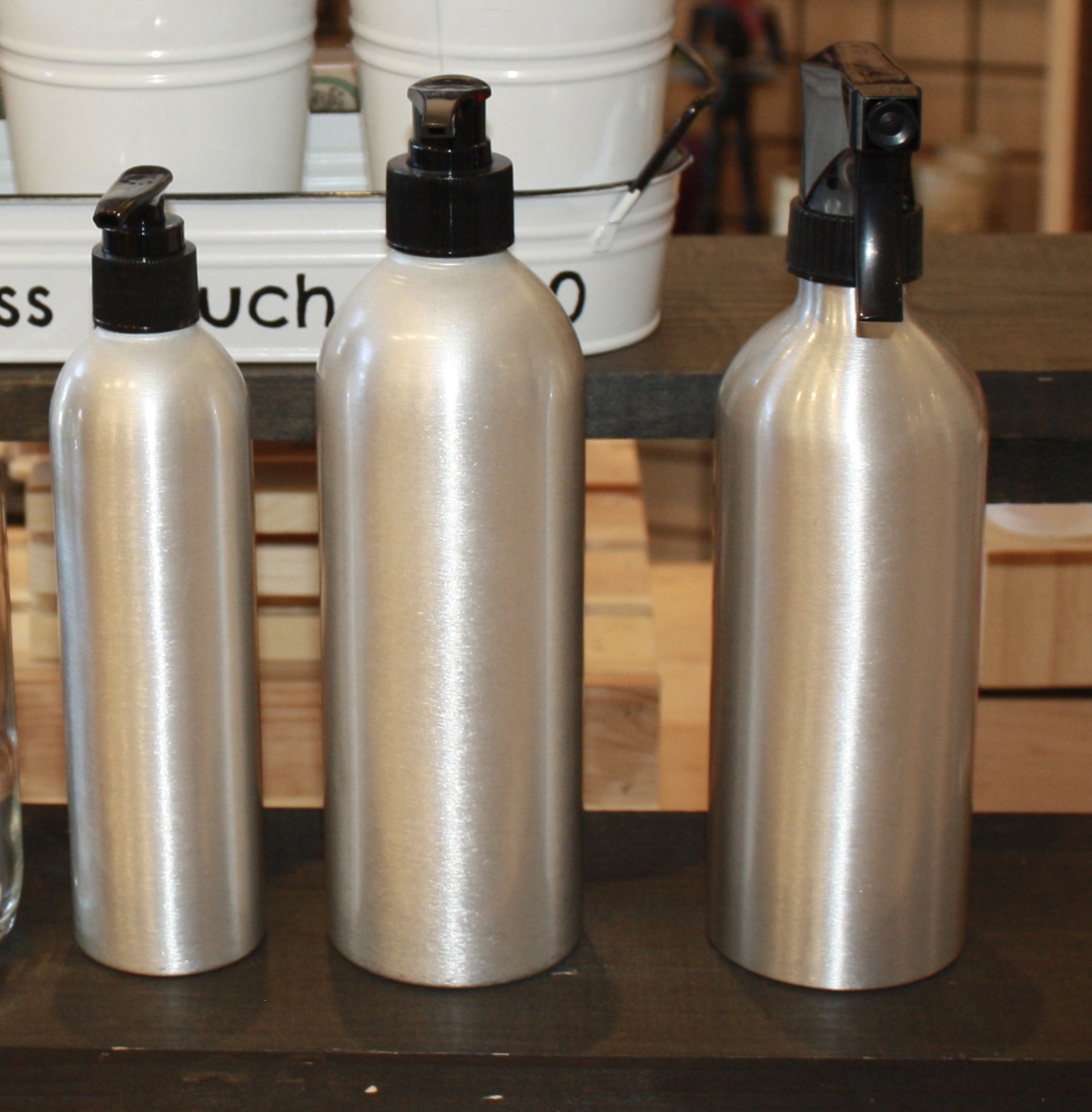 Aluminum Bottle with Pump