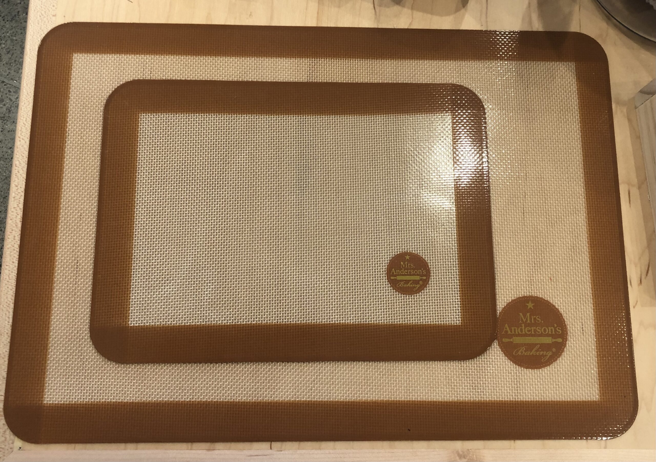 Mrs. Anderson's Baking Silicone Sweet and Savory Baking Mat, Set of 2